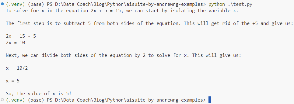 Andrew Ng's AISuite - AISuite - groc:llama3-8b-8192 - DataCoach - https://datacoach.in/